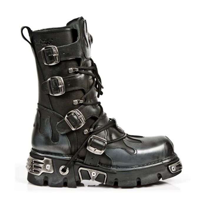New Rock 591 ITALI NEGRO Y PULIK ACERO, REACTOR NEGRO TOBERAS ORI Y C