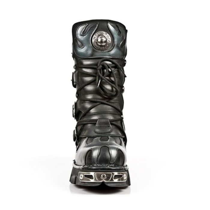 New Rock 591 ITALI NEGRO Y PULIK ACERO, REACTOR NEGRO TOBERAS ORI Y C
