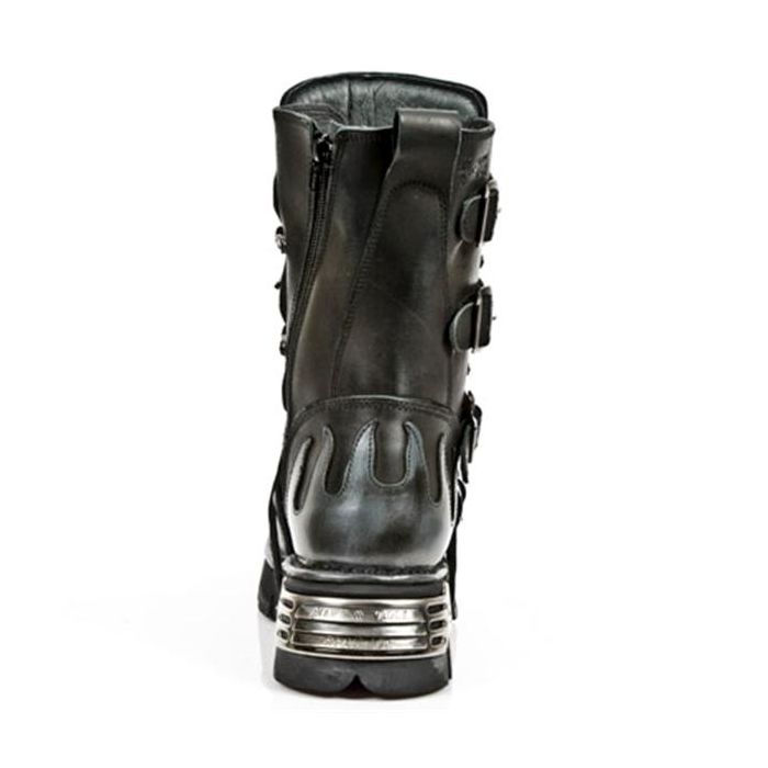 New Rock 591 ITALI NEGRO Y PULIK ACERO, REACTOR NEGRO TOBERAS ORI Y C