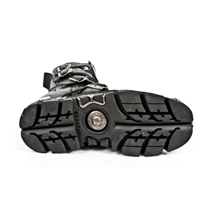 New Rock 591 ITALI NEGRO Y PULIK ACERO, REACTOR NEGRO TOBERAS ORI Y C