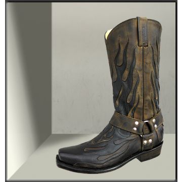Rancho Biker Cowboystiefel 2105 braun Taupo Moka