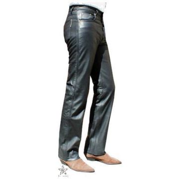 Lederhose nappa Jeansschnitt Lederjeans