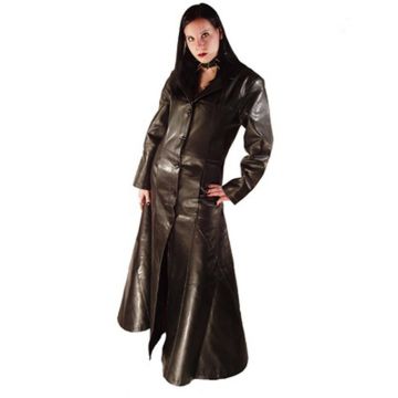 langer Ledermantel Damen 402