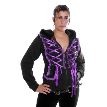 Visual Kay Style Hoodie Purple