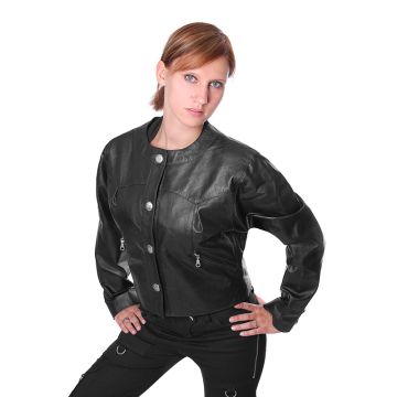 Damenlederjacke 786222 black