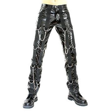 Ring Pants PVC Black