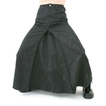 Men Skirt Brokat Black