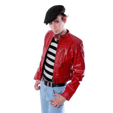 Lederjacke red 786-225
