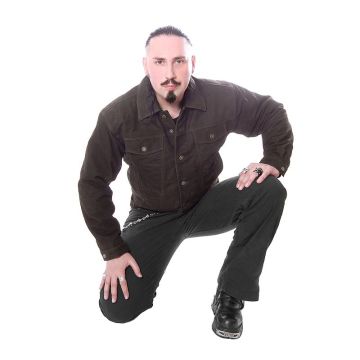 Lederjacke Jeansjacke Nub braun