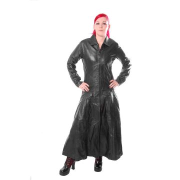 langer Damen Kunstlederantel Style No.614