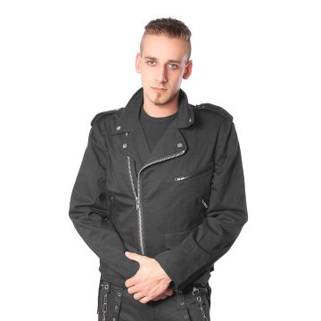 Jacke Style No.1015 Baumwolle schwarz