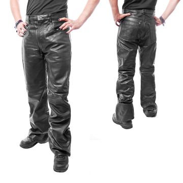 Feine Lamm Leder Jeans Hose