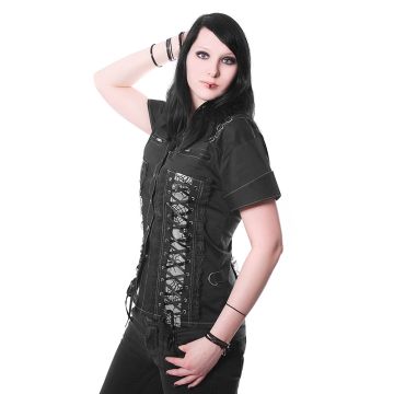 Rock on Damen Hemd weiss