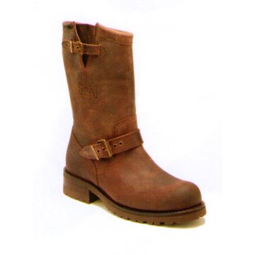 Sancho Boots Bikerstiefel Crazy Rustik Castano