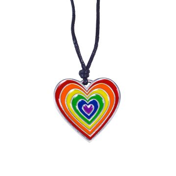 Regenbogen Herz Anhänger