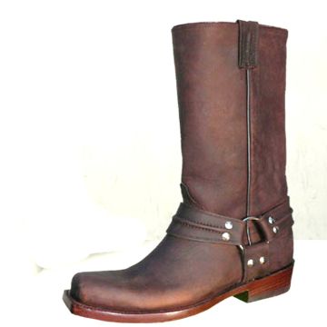 Klassischer brauner Biker- Stiefe