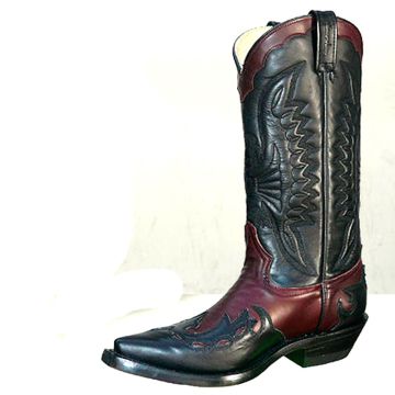 Westernstiefel in black-wine Optik
