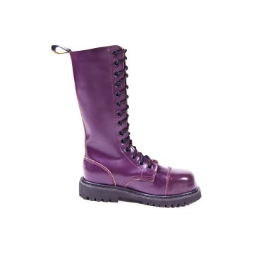 14 loch Ranger Boots mit Stahlkappe Wine