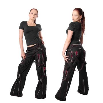 Zipper Bondage Hose Leo Rot