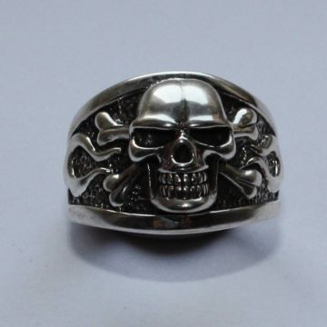 Ring mit Totenkopf echt 925 Sterling Silber