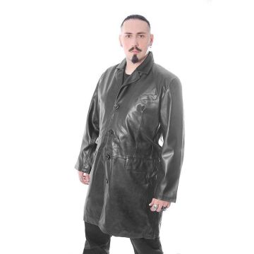 Herren Kunstledermantel