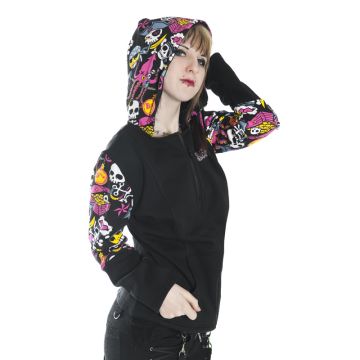 EMO Hoodie Skull Anchor print