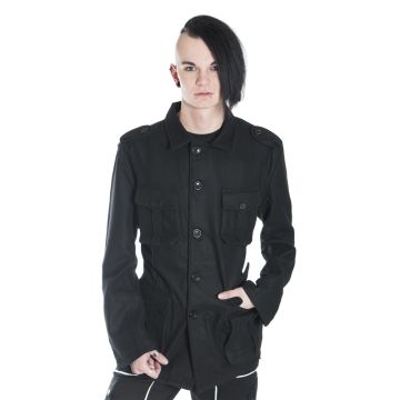 Military Style Jacke Wolle