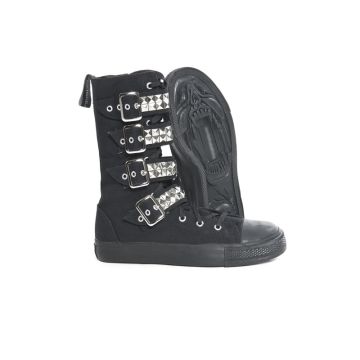 Pyramid Belt Sneaker mit Totenkopfshohle