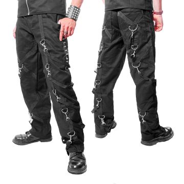 HERRENHOSE mit Nieten und Gürteln