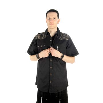 Hemd Skull army print