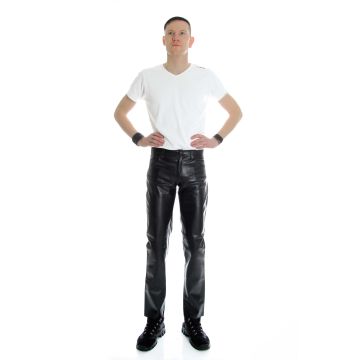 5 Pocket Kunstlederhose