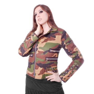 Zipper Jacke 855 Camouflage