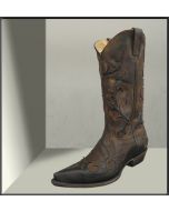 Rancho Westernstiefel braun Oliva Manchado Cowboystiefel