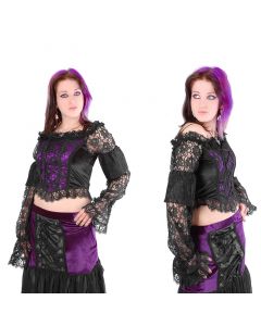 VELVET,GEORGETTE TOP