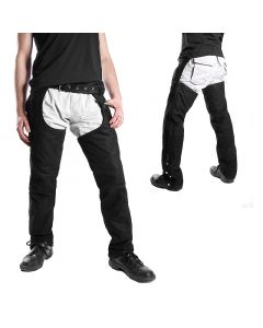 schwarze Nubuck Chaps Lederchaps