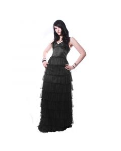 Gothic Romantic Satin Kleid