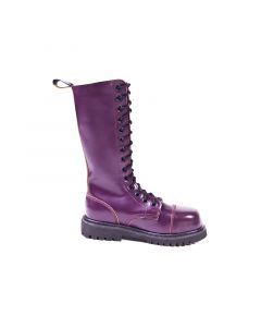 14 loch Ranger Boots mit Stahlkappe Wine