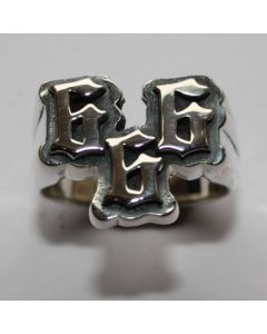 666 Ring in echt 925 Sterling Silber