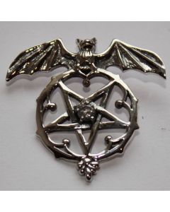 Pentagramm mit weissem Stein