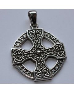 keltischer Kreuzanhänger in echt 925 Sterling Silber