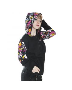 EMO Hoodie Skull Anchor print