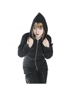 Witch Zipper Hoodie schwarz JD 122CF