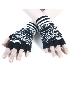 Fingerlose Handschuhe Nautic Skull