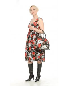 Petticoat Kleid Skulls and Roses black