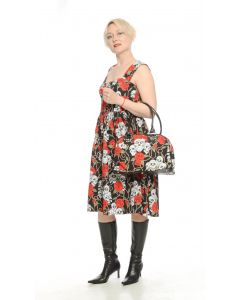 Petticoat Kleid Skulls and Roses black