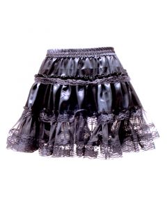 SATIN, NET SKIRT