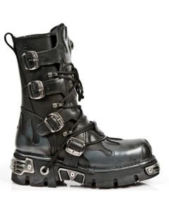 New Rock 591 ITALI NEGRO Y PULIK ACERO, REACTOR NEGRO TOBERAS ORI Y C